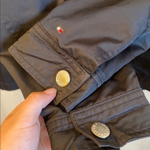 Tommy‎ Hilfiger black jacket front pockets size L - Picture 10 of 13